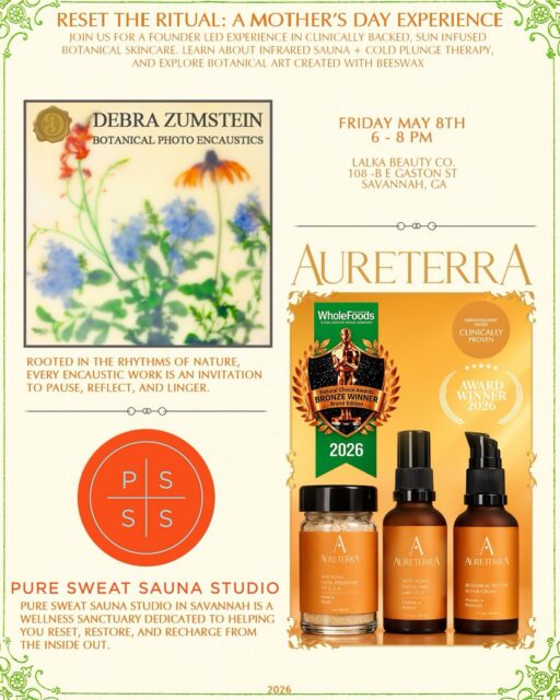 Pop-up this Friday @lalka_beauty_co 108-B E Gaston Street. Original botanical works, archival prints and notecards. Great Mother’s Day gifts! #encausticart #mothersday #botanicals #spatherapy